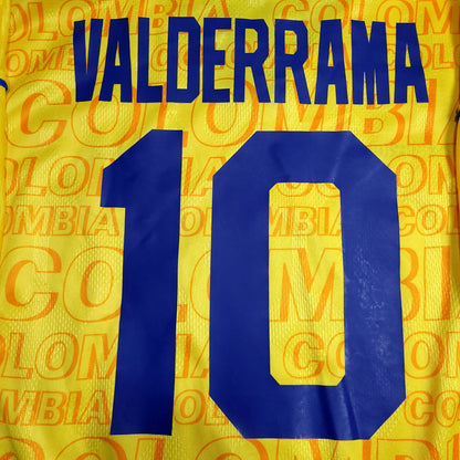 Valderrama Colombia 1997 Copa America Umbro Soccer Jersey XL
