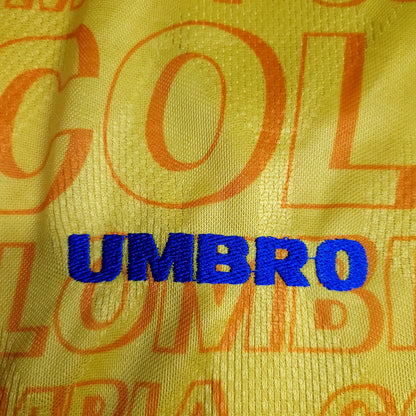 Valderrama Colombia 1997 Copa America Umbro Soccer Jersey XL