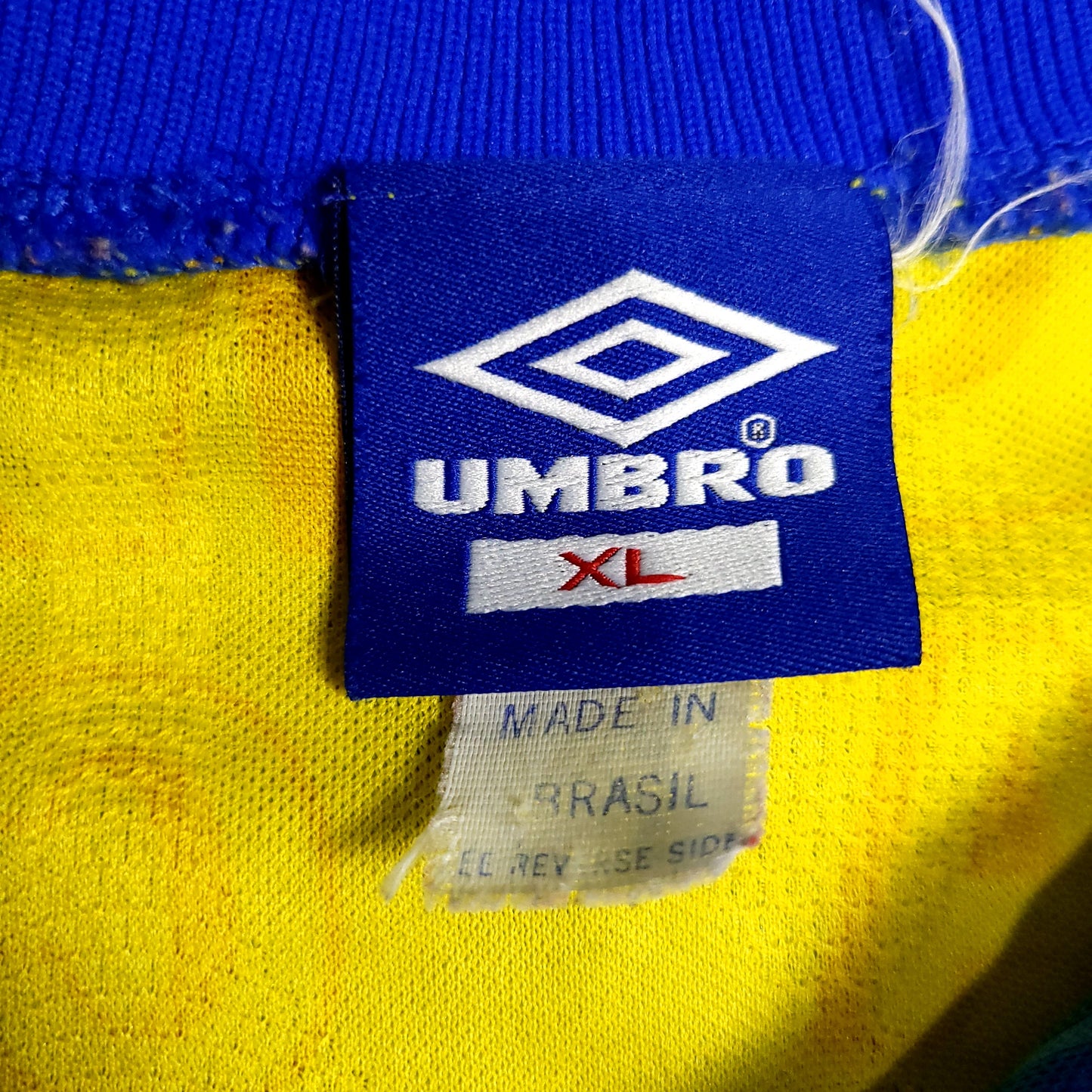 Valderrama Colombia 1997 Copa America Umbro Soccer Jersey XL