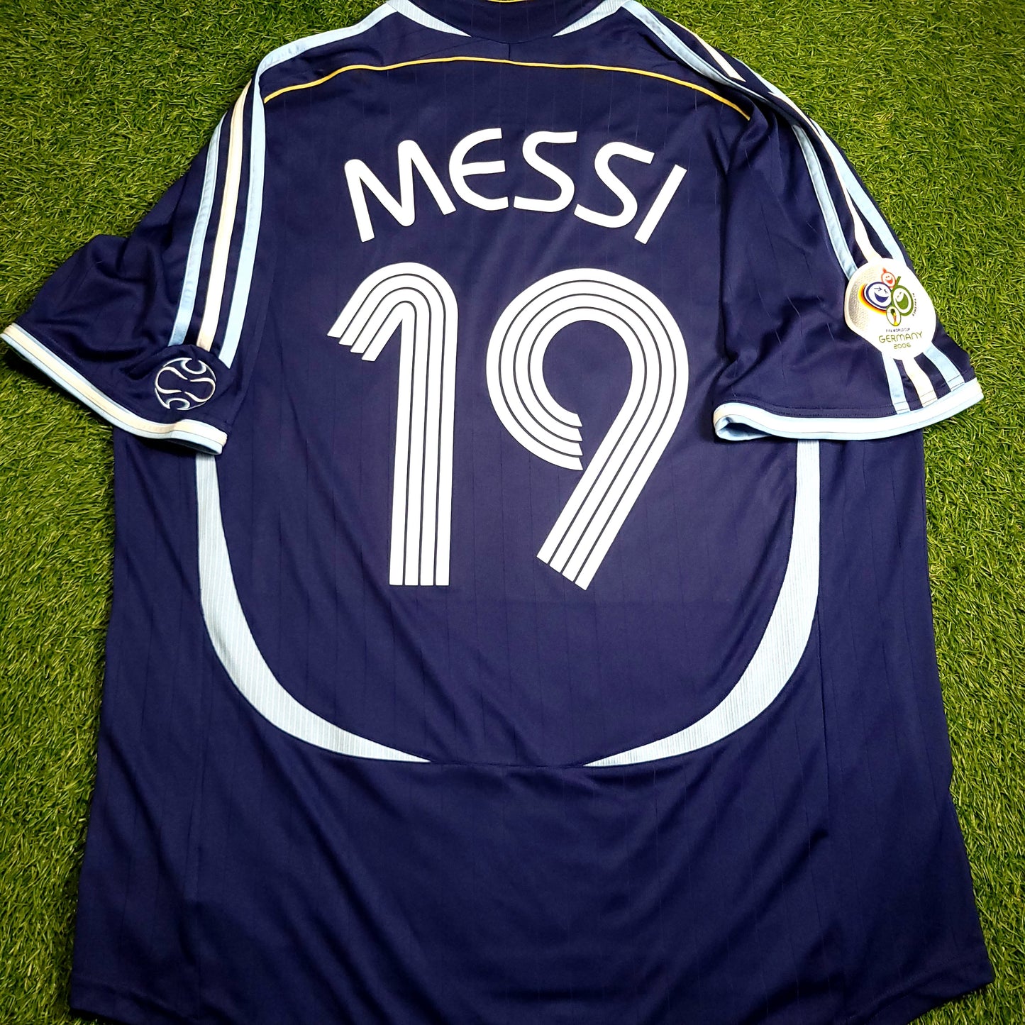 Messi Argentina 2006 WORLD CUP Away Soccer Jersey XL SKU# 069519 - ForeverSoccerJerseys