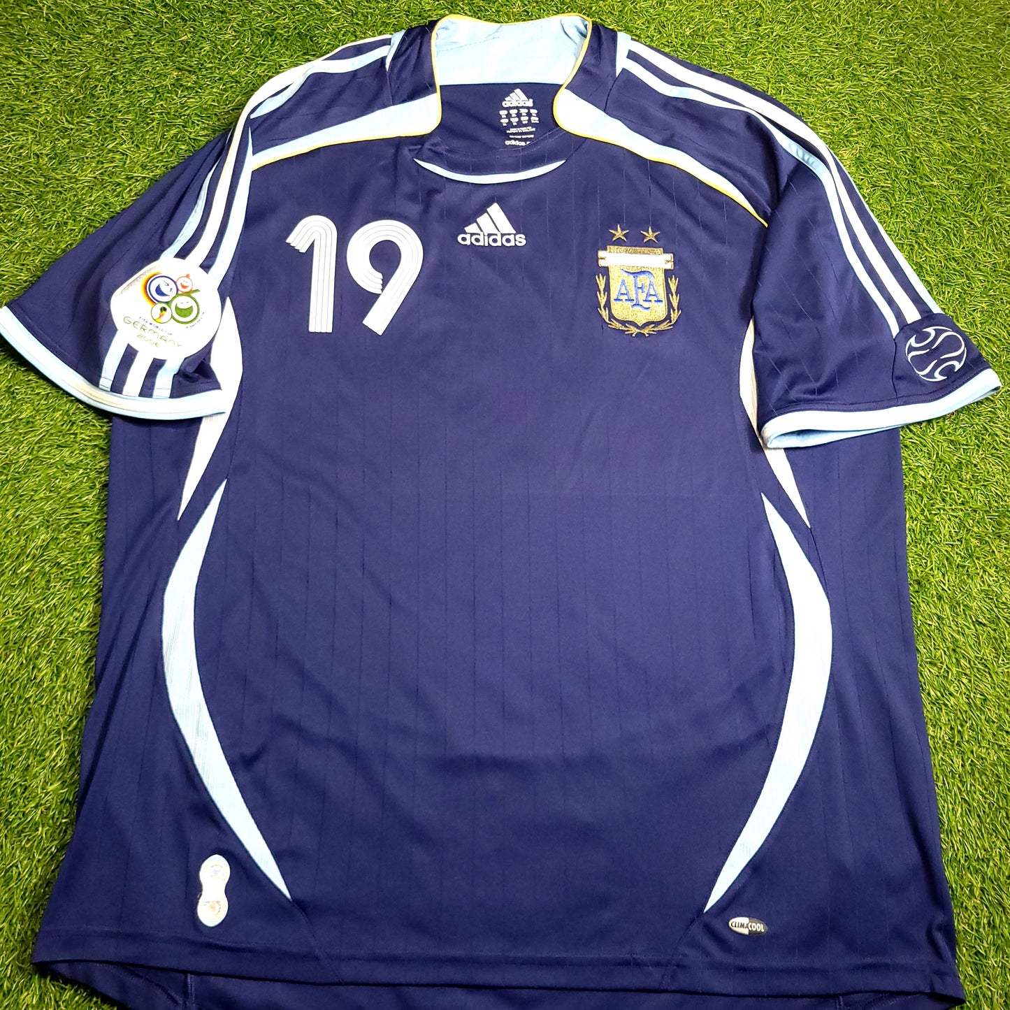 Messi Argentina 2006 WORLD CUP Away Soccer Jersey XL SKU# 069519 - ForeverSoccerJerseys