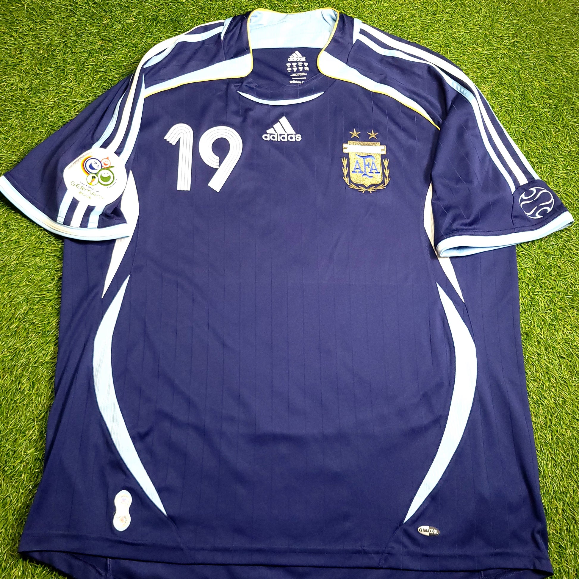 Messi Argentina 2006 WORLD CUP Away Soccer Jersey XL SKU# 069519 - ForeverSoccerJerseys