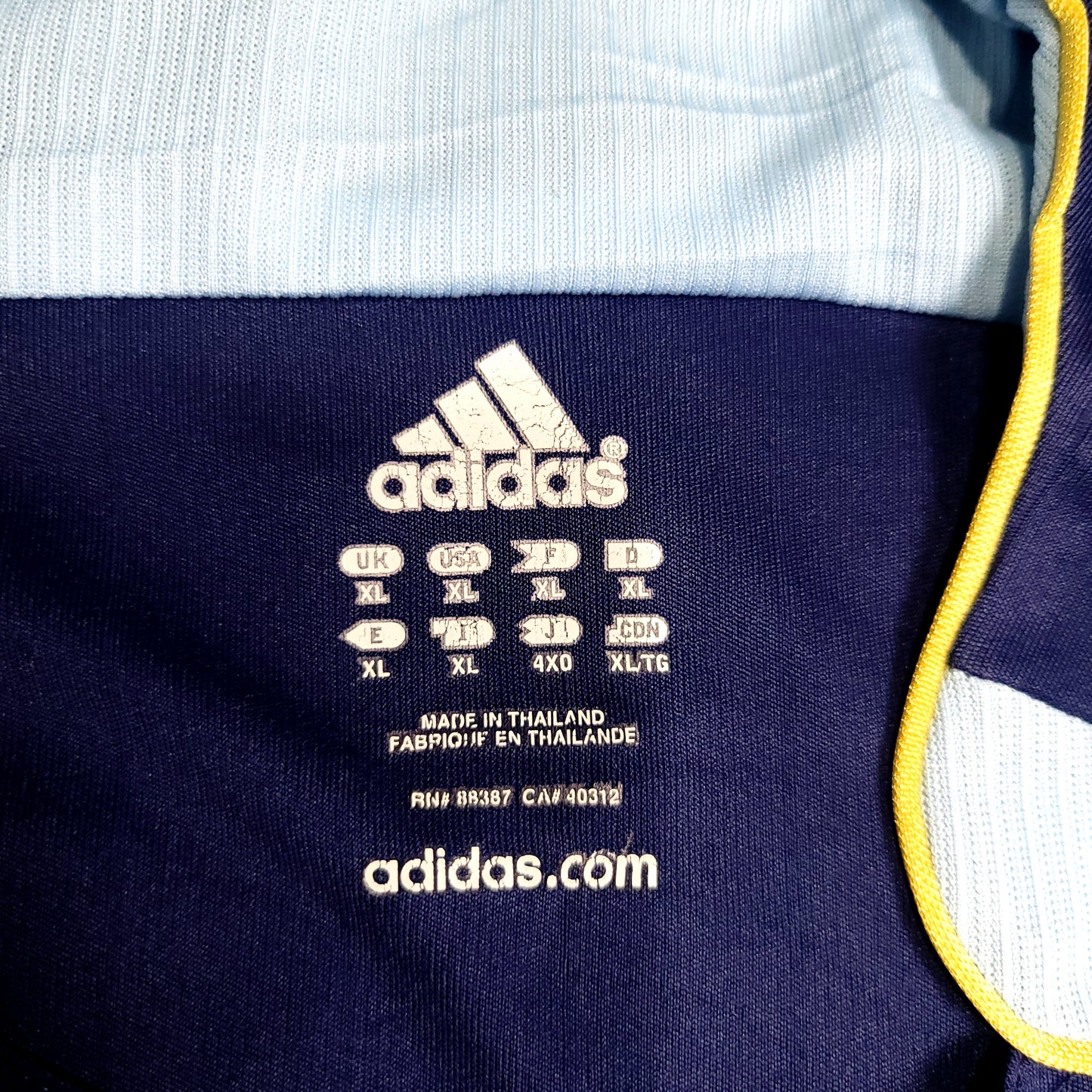 Messi Argentina 2006 WORLD CUP Away Soccer Jersey XL SKU# 069519 - ForeverSoccerJerseys