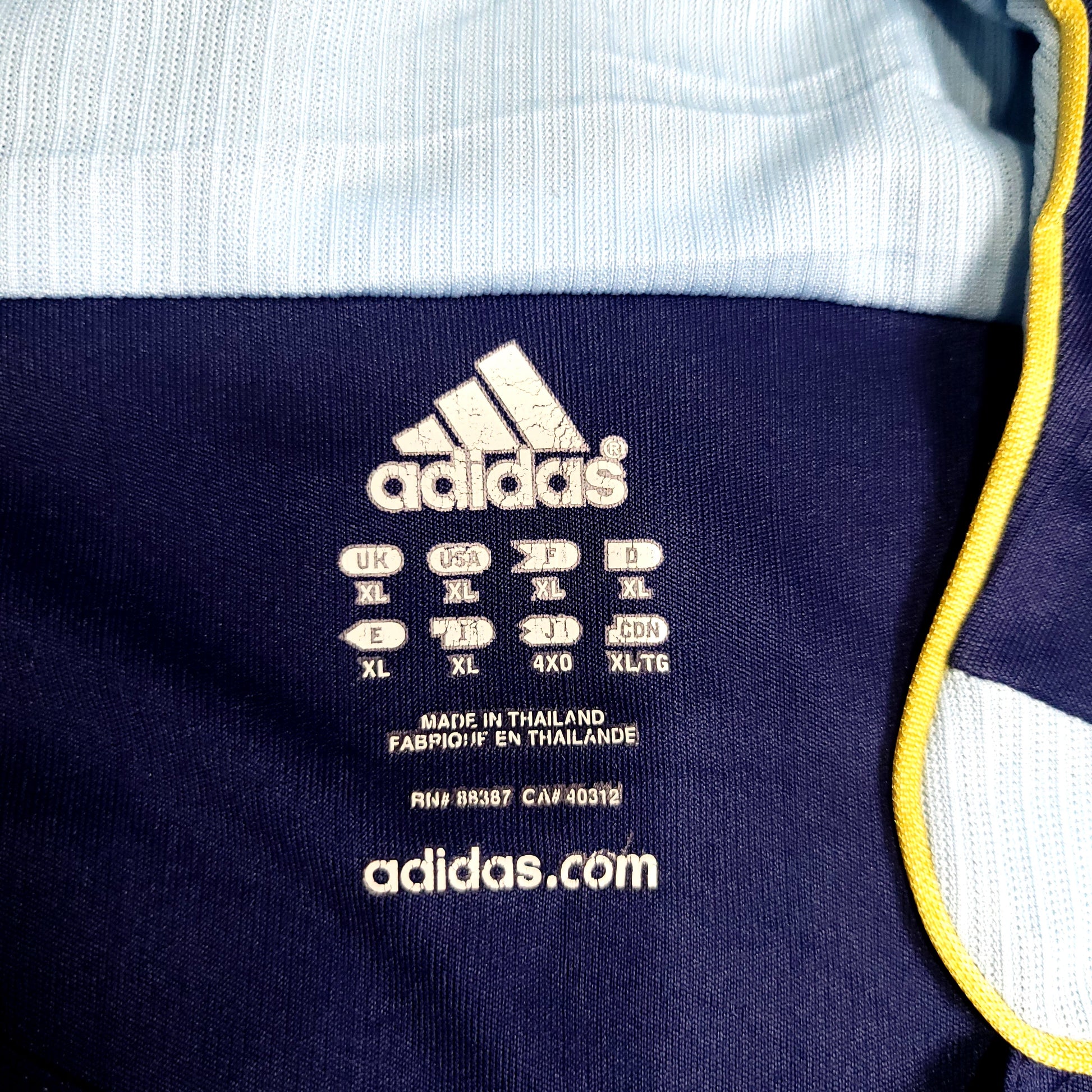 Messi Argentina 2006 WORLD CUP Away Soccer Jersey XL SKU# 069519 - ForeverSoccerJerseys
