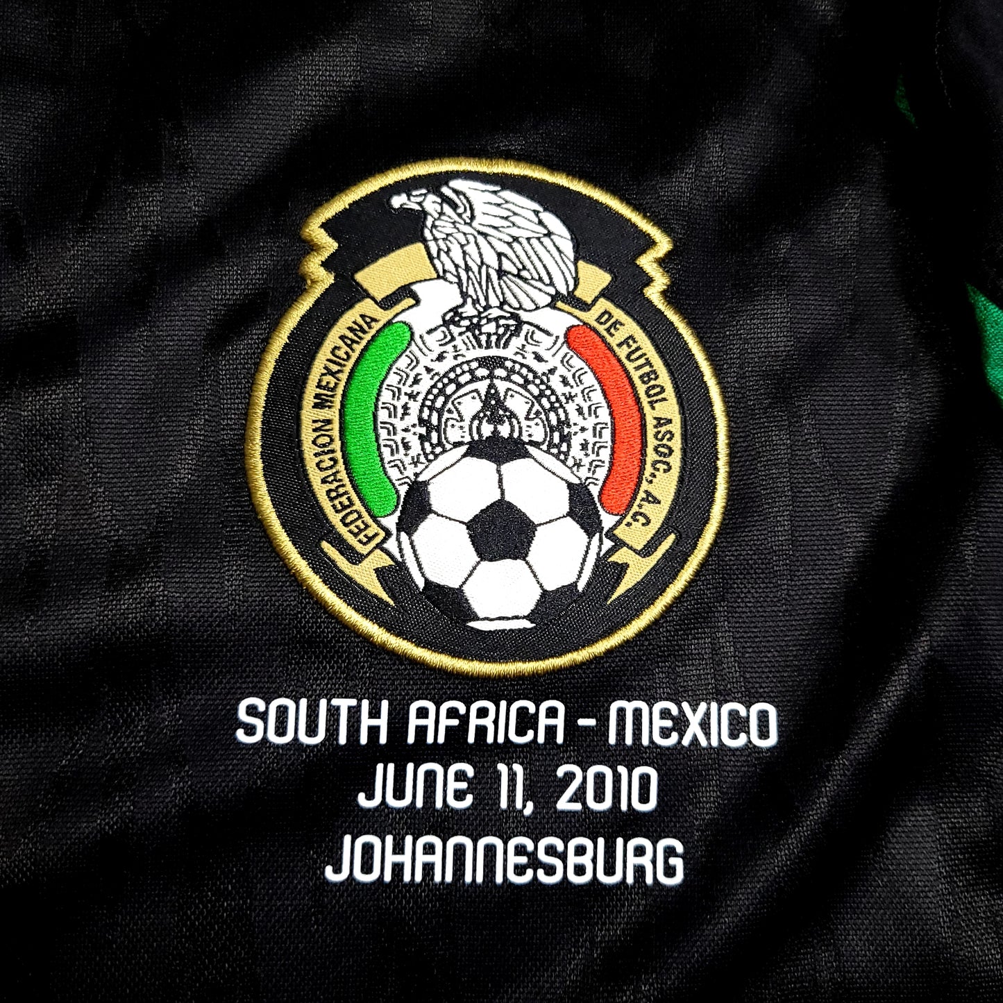Chicharito Mexico 2010 WORLD CUP Away Black Soccer Jersey M SKU# P41397 - ForeverSoccerJerseys