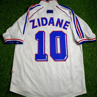 Zidane France 1998 WORLD CUP Away Soccer Jersey M