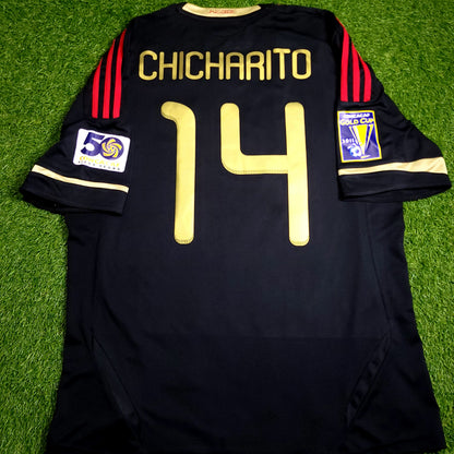 Chicharito Mexico 2011 GOLD CUP FINAL Soccer Away Jersey L SKU# V31526 - ForeverSoccerJerseys