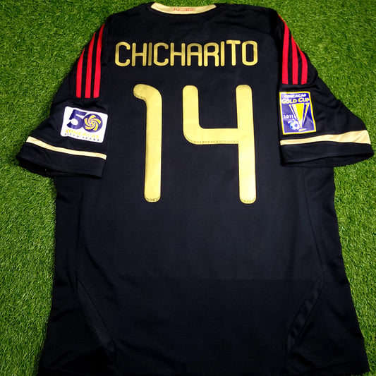 Chicharito Mexico 2011 GOLD CUP FINAL Soccer Away Jersey L SKU# V31526 - ForeverSoccerJerseys