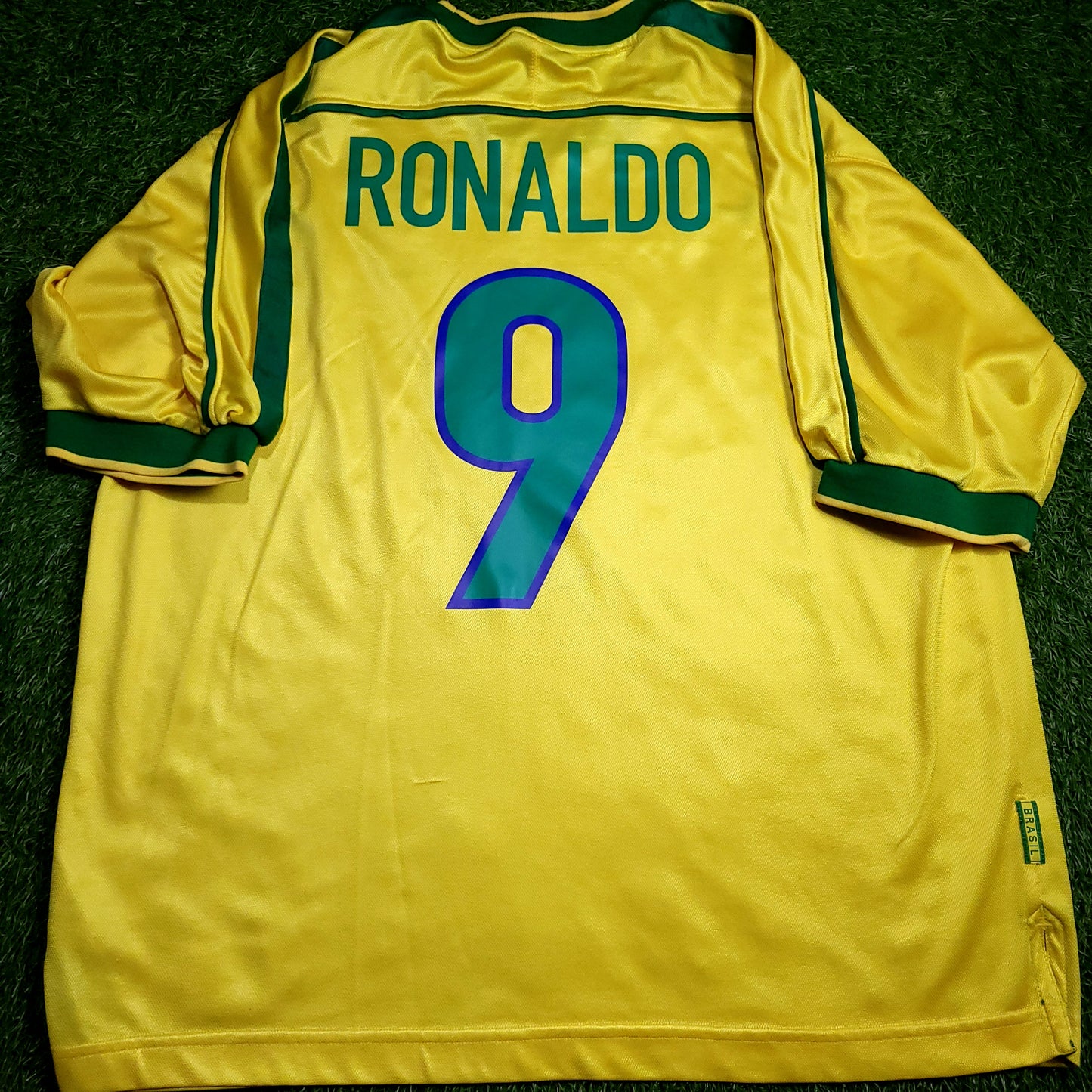 Ronaldo Brazil 1998 WORLD CUP Nike Home Soccer Jersey XL - ForeverSoccerJerseys