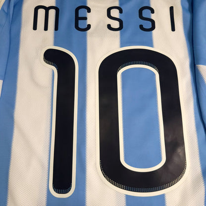 Messi Argentina 2010 WORLD CUP Soccer Jersey BNWT L SKU# P47066