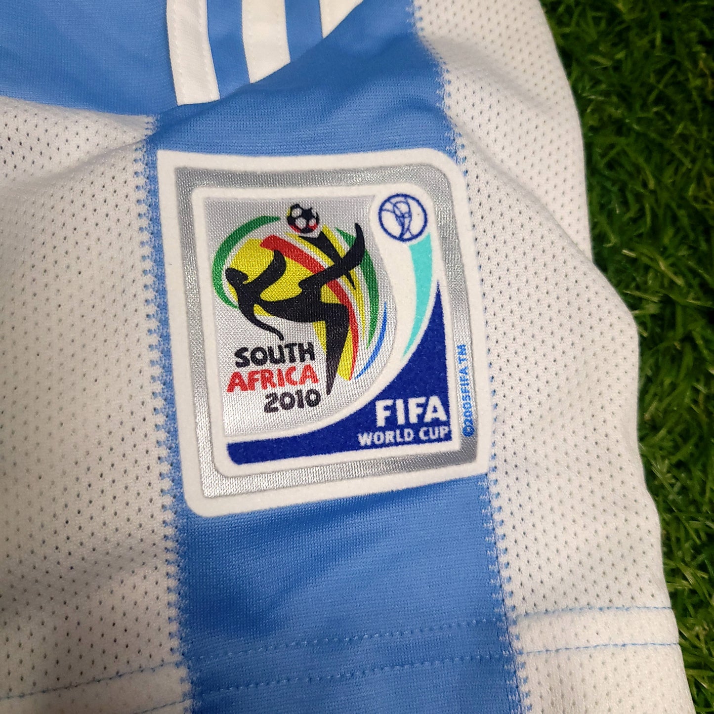 Messi Argentina 2010 WORLD CUP Soccer Jersey BNWT L SKU# P47066