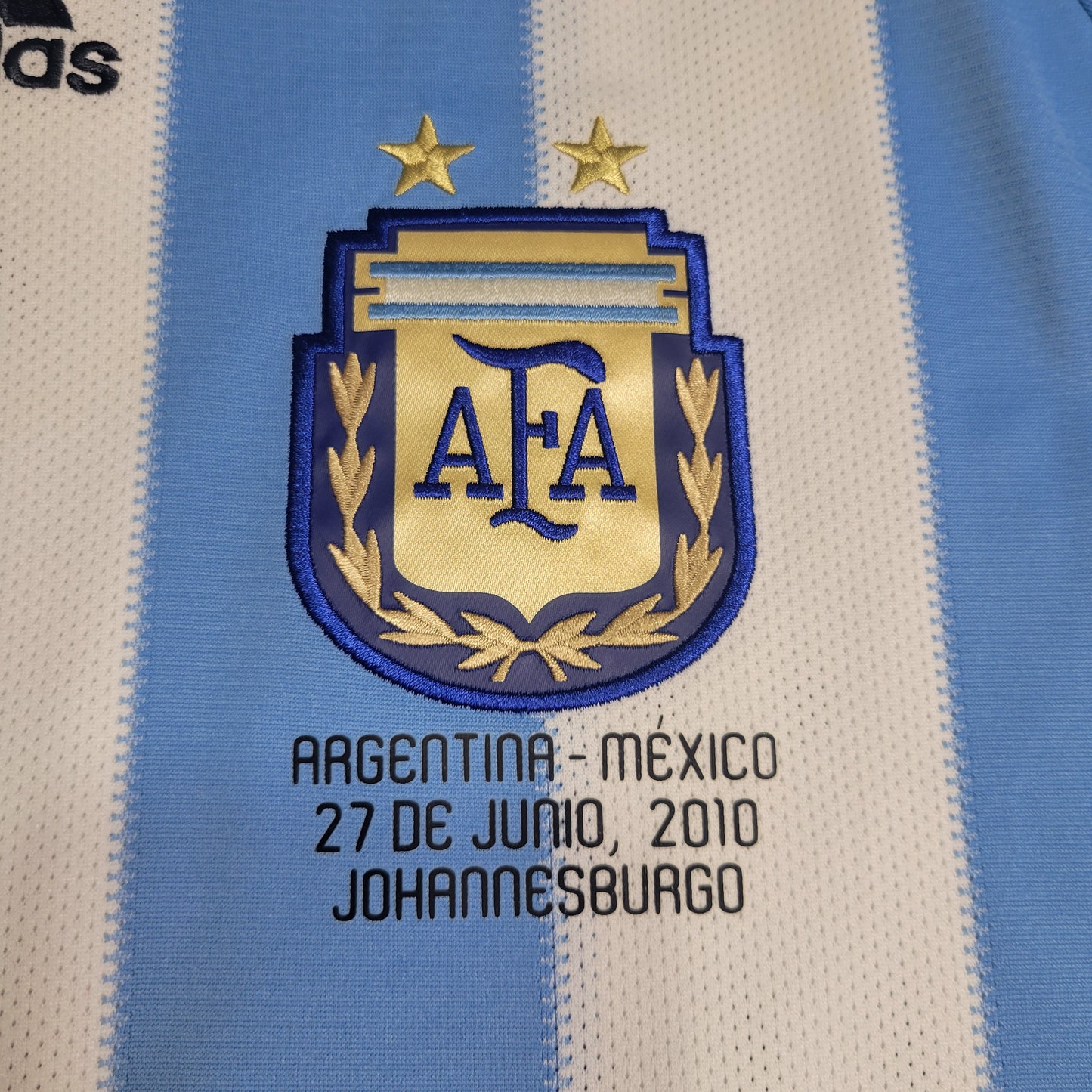 Messi Argentina 2010 WORLD CUP Soccer Jersey BNWT L SKU# P47066