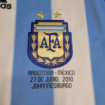 Messi Argentina 2010 WORLD CUP Soccer Jersey BNWT L SKU# P47066