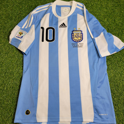 Messi Argentina 2010 WORLD CUP Soccer Jersey M SKU# P79919