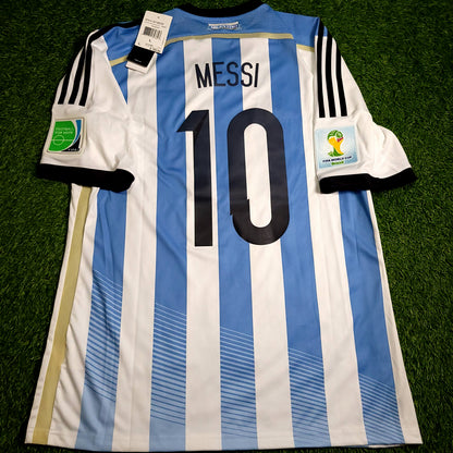 Messi Argentina 2014 WORLD CUP Soccer Jersey BNWT L SKU# G74569