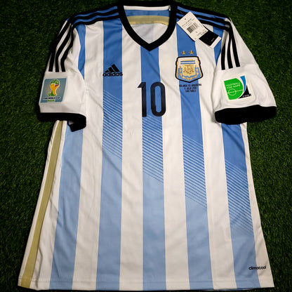 Messi Argentina 2014 WORLD CUP Soccer Jersey BNWT L SKU# G74569
