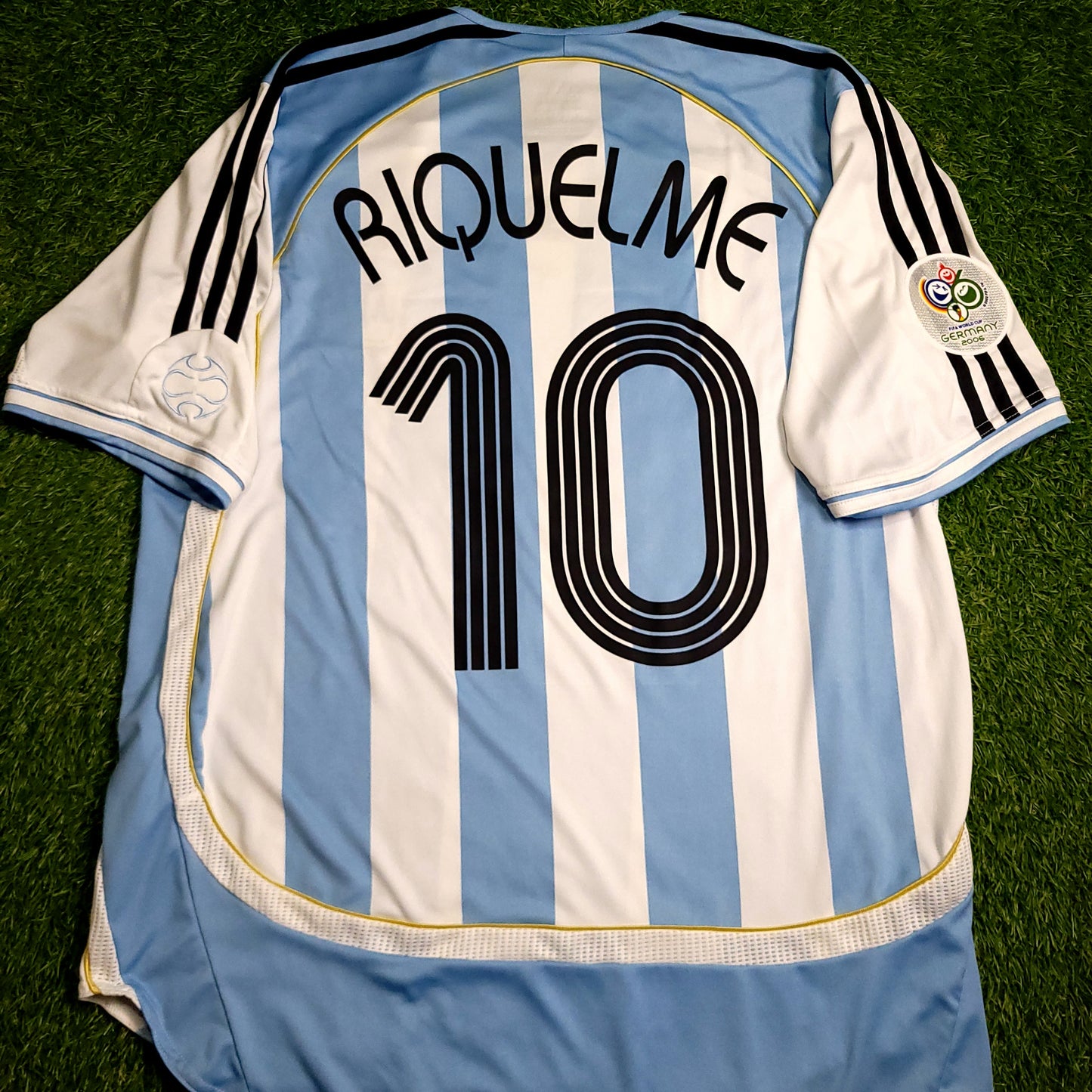 Riquelme Argentina 2006 WORLD CUP Soccer Jersey L SKU# 838643