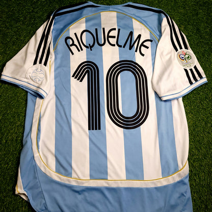 Riquelme Argentina 2006 WORLD CUP Soccer Jersey L SKU# 838643