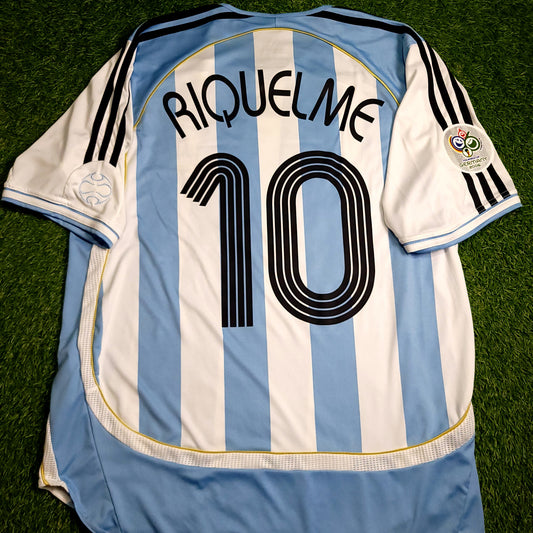 Riquelme Argentina 2006 WORLD CUP Soccer Jersey L SKU# 838643