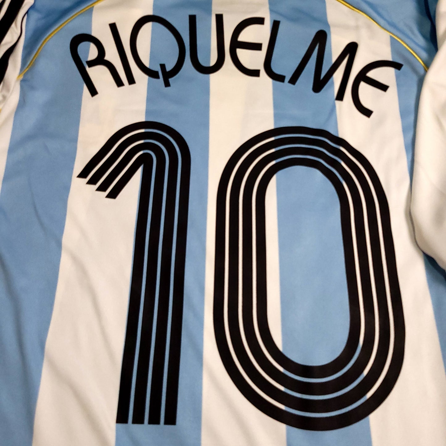 Riquelme Argentina 2006 WORLD CUP Soccer Jersey L SKU# 838643