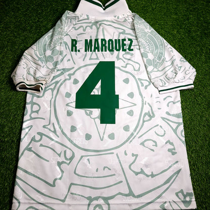 Marquez Mexico Garcis 1999 Confederations Cup Away Soccer Jersey L
