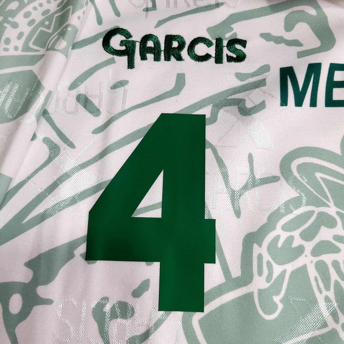 Marquez Mexico Garcis 1999 Confederations Cup Away Soccer Jersey L