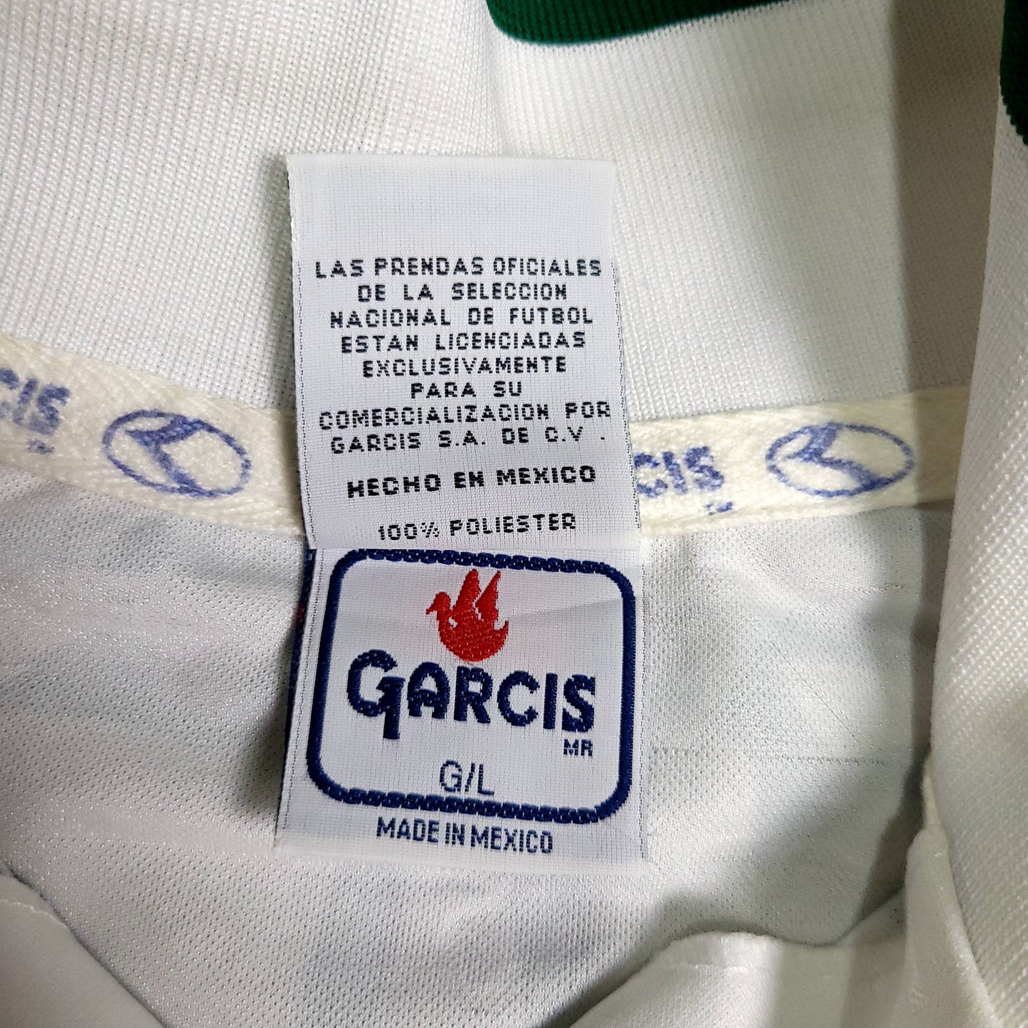 Marquez Mexico Garcis 1999 Confederations Cup Away Soccer Jersey L