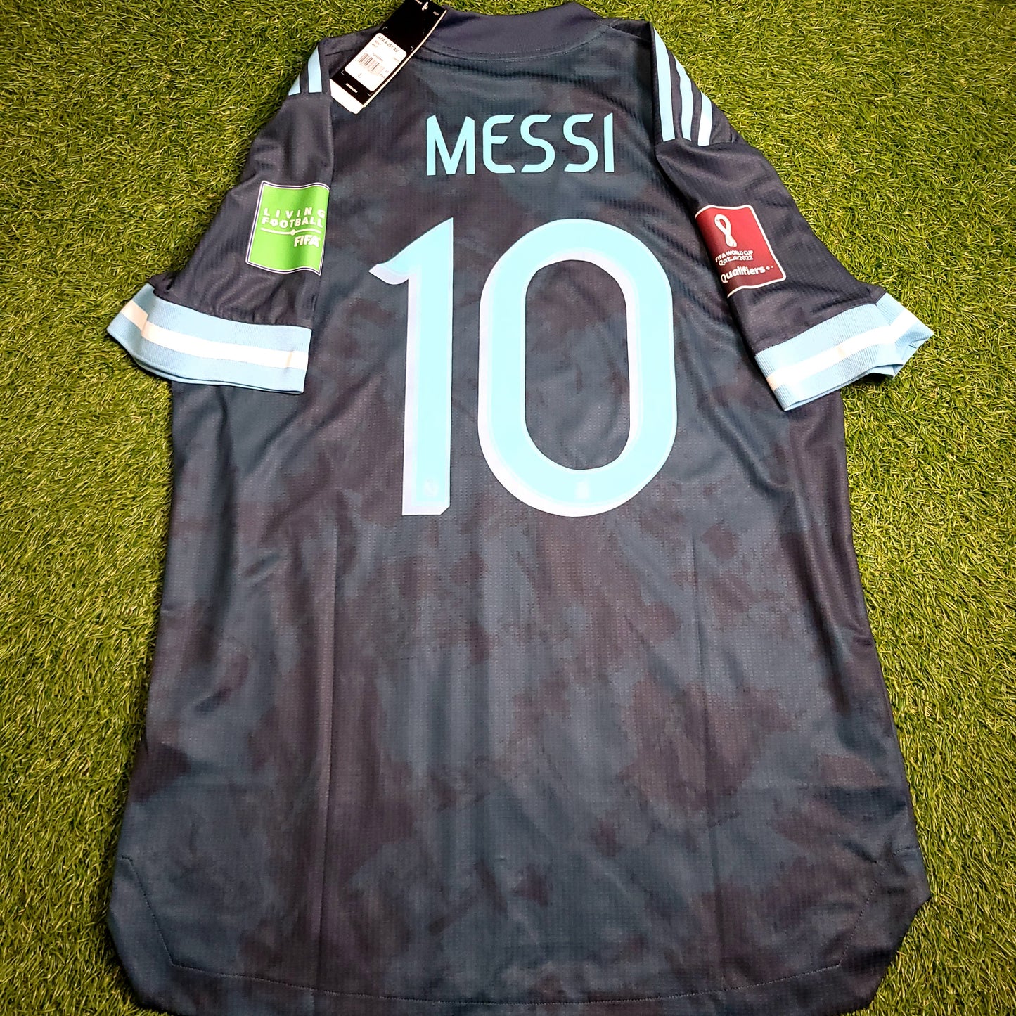 Messi Argentina 2020 2021 2022 WC QUALIFIERS PLAYER ISSUE Away Soccer Jersey BNWT L SKU# FH8570