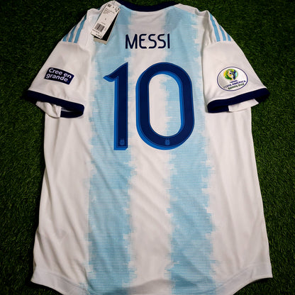 Messi Argentina 2019 COPA AMERICA PLAYER ISSUE Soccer Jersey BNWT L SKU# DP0225