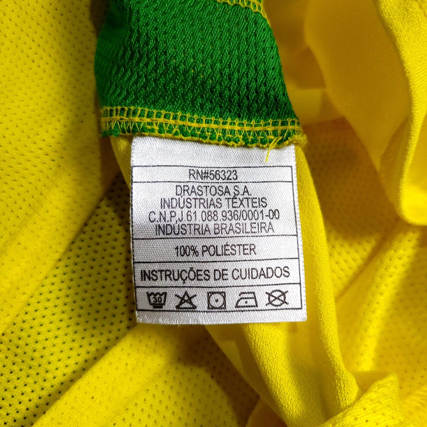 Ronaldinho Brazil 2002 WORLD CUP Soccer Home Jersey L
