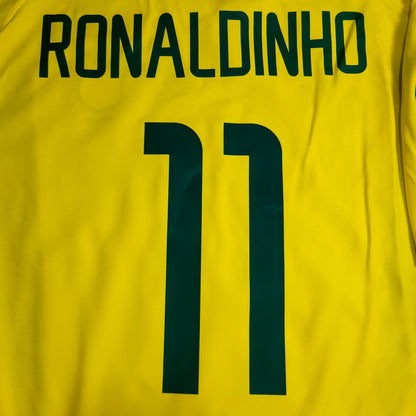 Ronaldinho Brazil 2002 WORLD CUP Soccer Jersey XL SKU# 113382