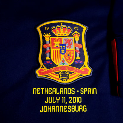 Iniesta Spain 2010 WORLD CUP FINAL Soccer Away Jersey XL SKU# P47896 - ForeverSoccerJerseys