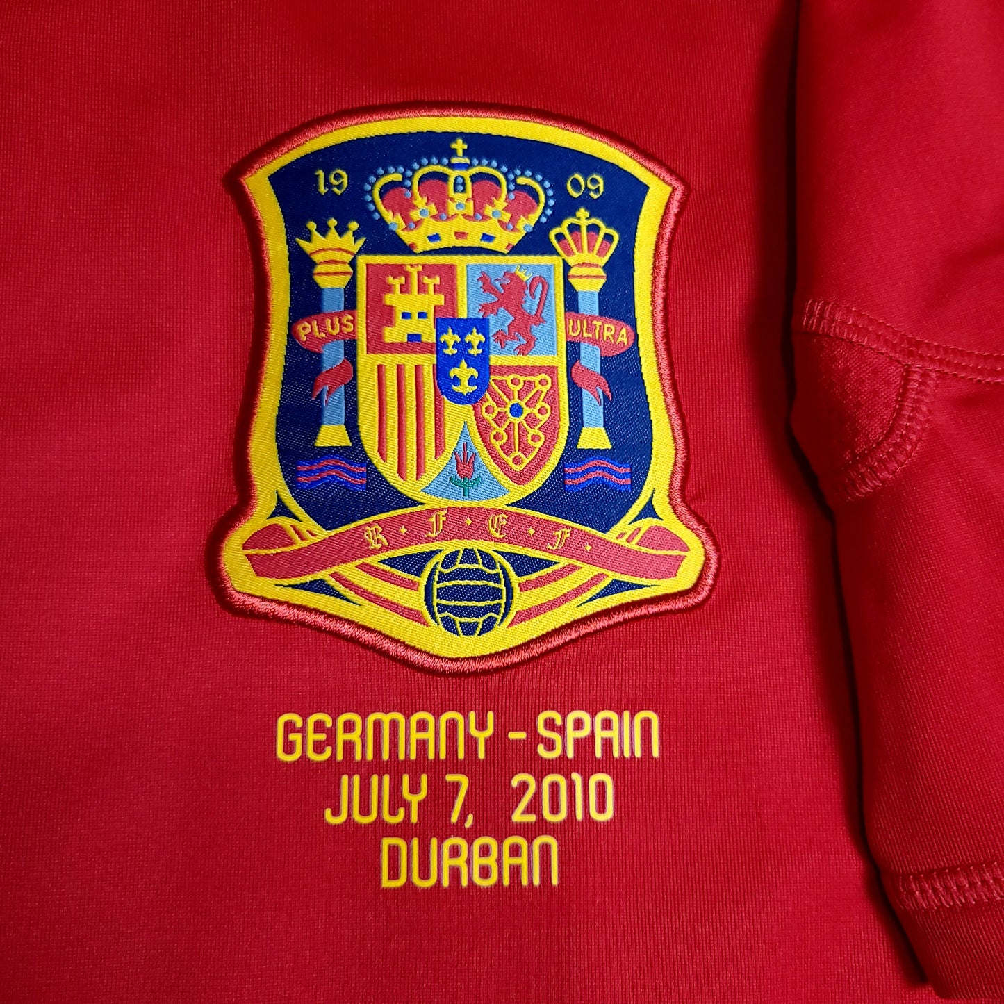 Iniesta Spain 2010 WC SEMI FINAL Soccer Jersey M SKU# P47902