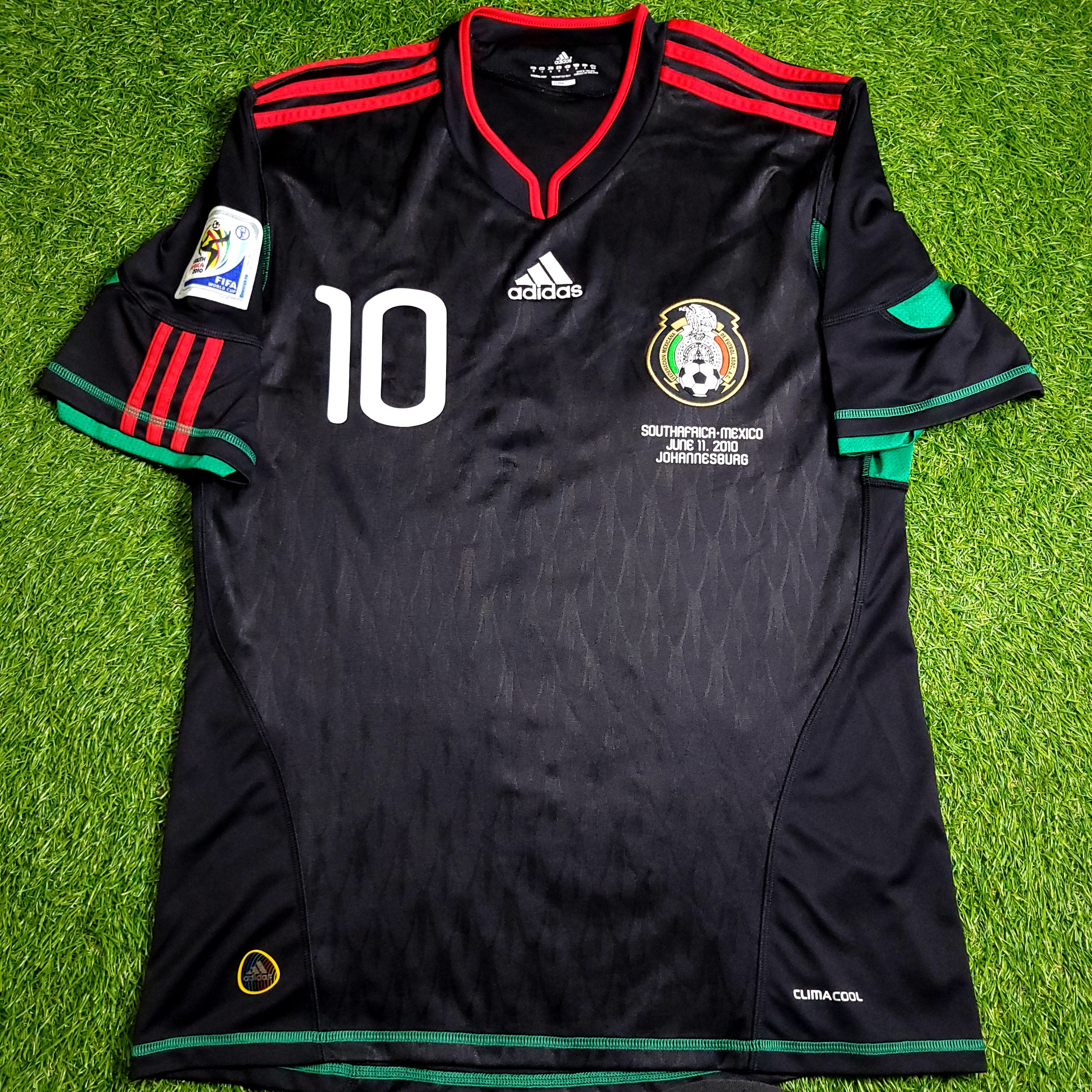 Blanco Mexico 2010 WORLD CUP Away Soccer Jersey M SKU# P41397