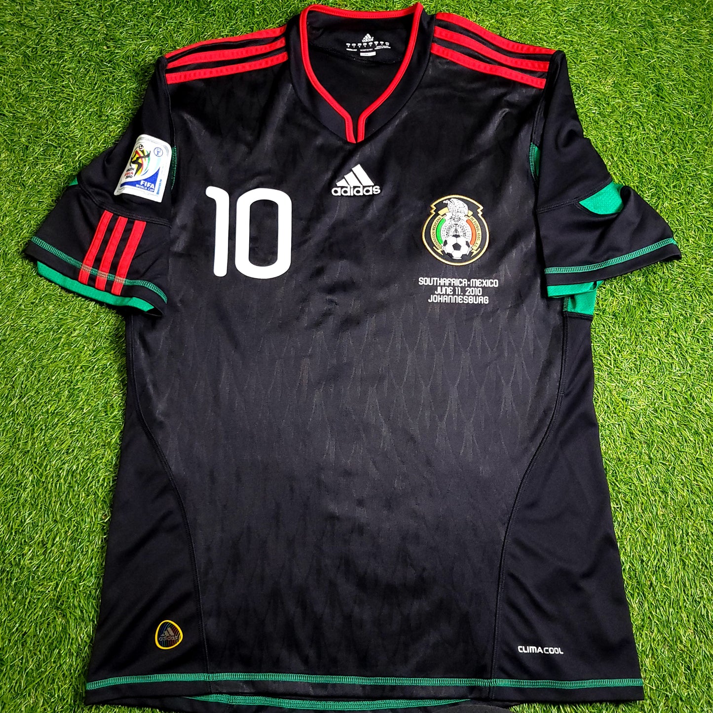 Blanco Mexico 2010 WORLD CUP Away Soccer Jersey M SKU# P41397