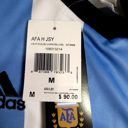 Messi Argentina 2014 WC SEMI-FINAL Soccer Jersey BNWT M SKU# G74569