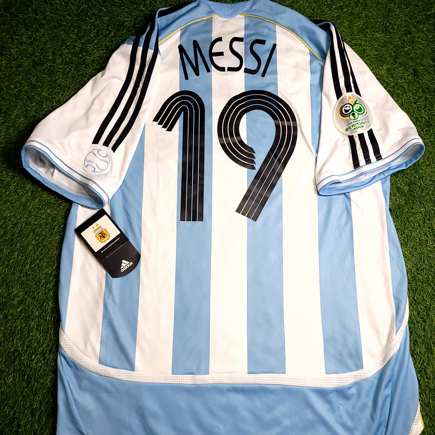 Messi Argentina 2006 World Cup PLAYER ISSUE Soccer Jersey BNWT XL SKU# 069527