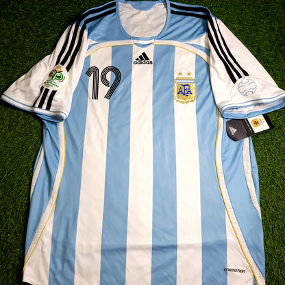Messi Argentina 2006 World Cup PLAYER ISSUE Soccer Jersey BNWT XL SKU# 069527