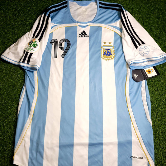 Messi Argentina 2006 World Cup PLAYER ISSUE Soccer Jersey BNWT XL SKU# 069527