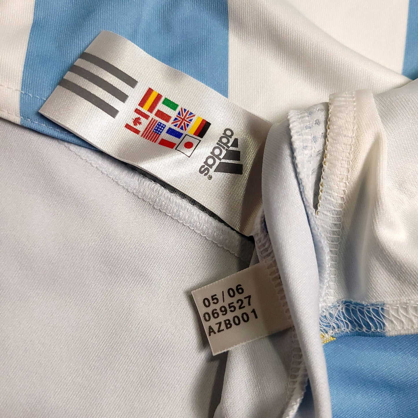 Messi Argentina 2006 World Cup PLAYER ISSUE Soccer Jersey BNWT XL SKU# 069527