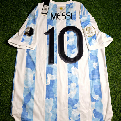 Messi Argentina 2020 2021 2022 COPA AMERICA FINAL PLAYER ISSUE Soccer Jersey BNWT L SKU# FS6568