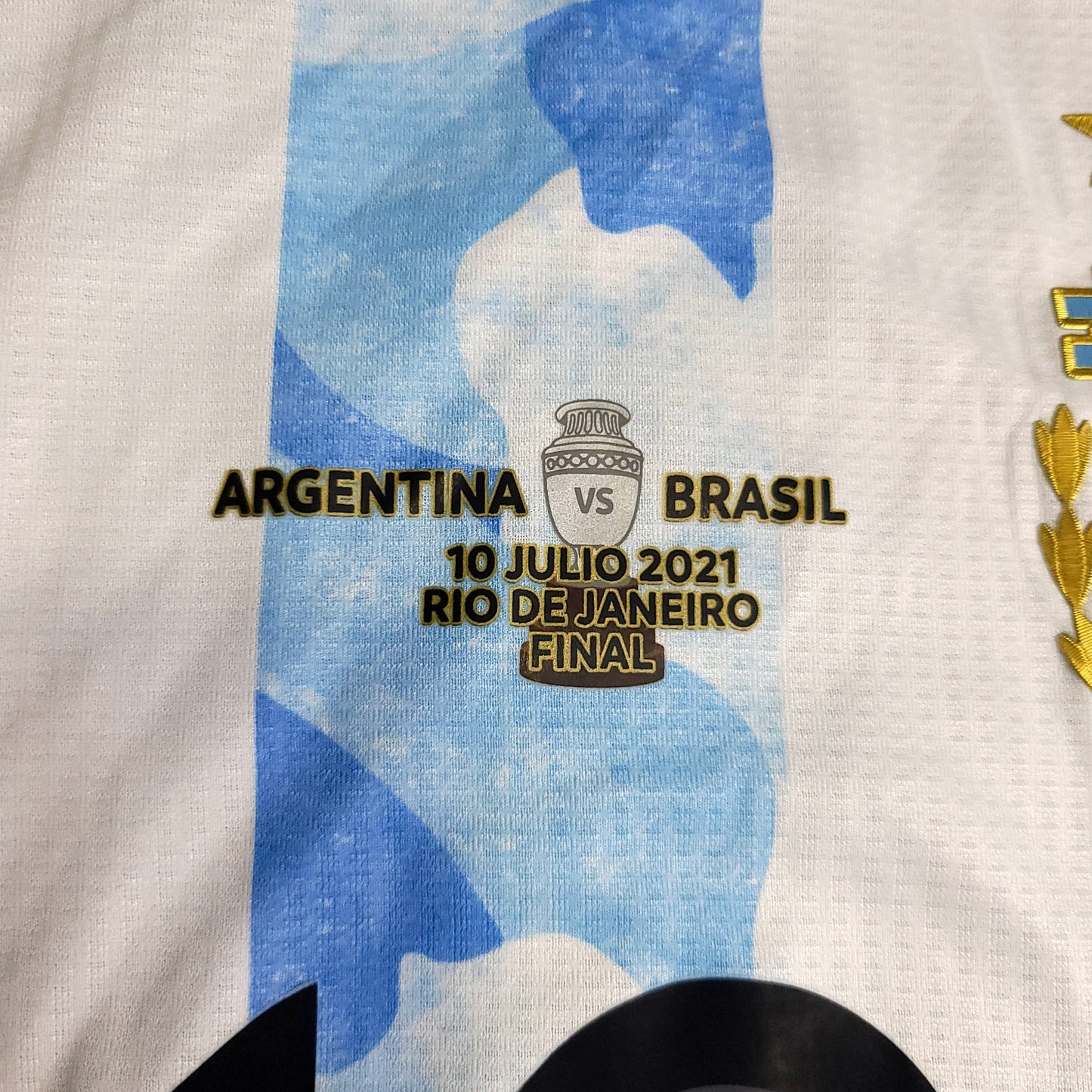 Messi Argentina 2020 2021 2022 COPA AMERICA FINAL PLAYER ISSUE Soccer Jersey BNWT L SKU# FS6568