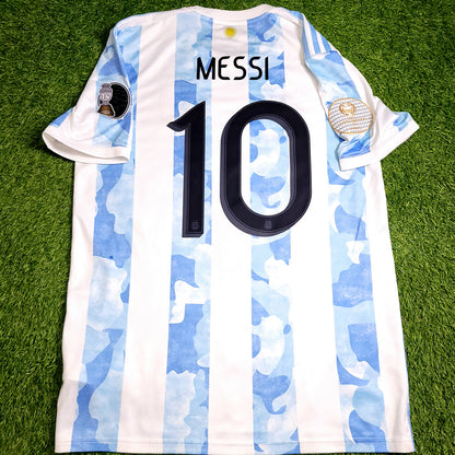 Messi Argentina 2020 2021 2022 COPA AMERICA FINAL Soccer Jersey M SKU# GE5475