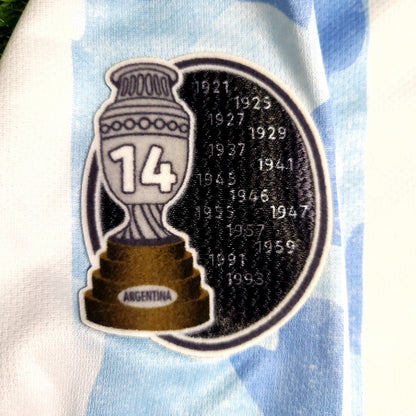 Messi Argentina 2020 2021 2022 COPA AMERICA FINAL Soccer Jersey M SKU# GE5475