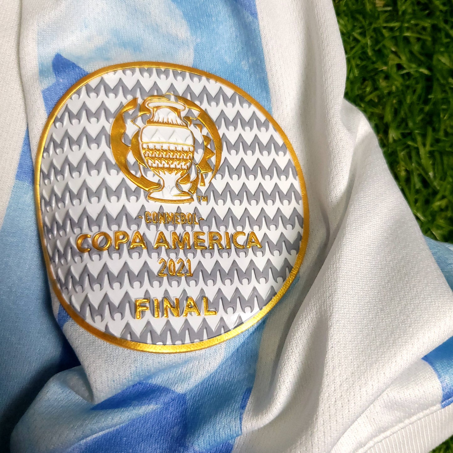 Messi Argentina 2020 2021 2022 COPA AMERICA FINAL Soccer Jersey M SKU# GE5475