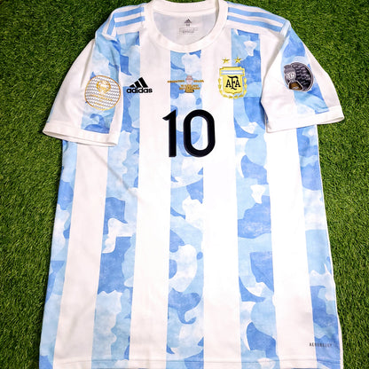 Messi Argentina 2020 2021 2022 COPA AMERICA FINAL Soccer Jersey M SKU# GE5475