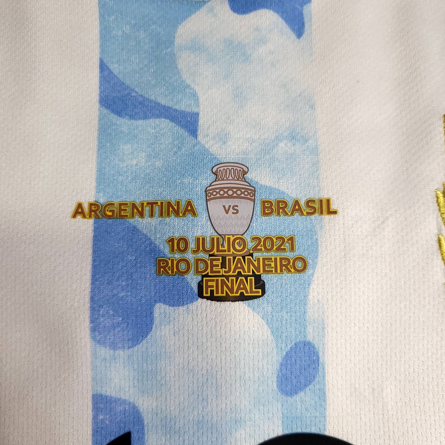 Messi Argentina 2020 2021 2022 COPA AMERICA FINAL Soccer Jersey M SKU# GE5475