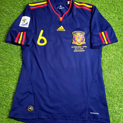Iniesta Spain 2010 WORLD CUP Final Away Soccer Jersey M SKU# P47896