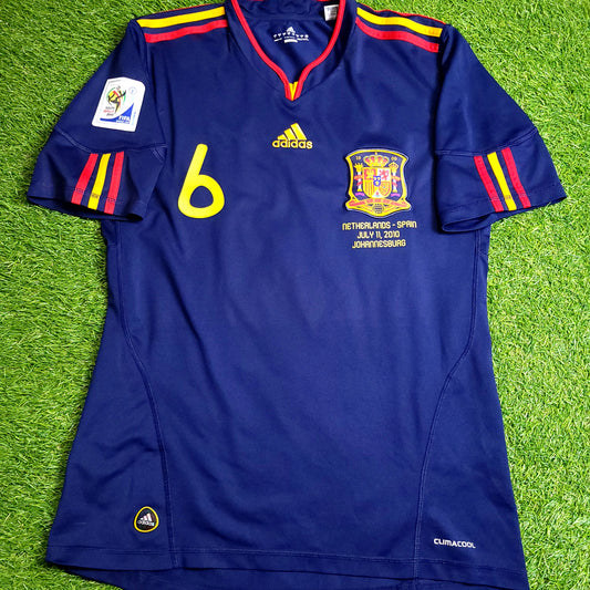 Iniesta Spain 2010 WORLD CUP Final Away Soccer Jersey M SKU# P47896