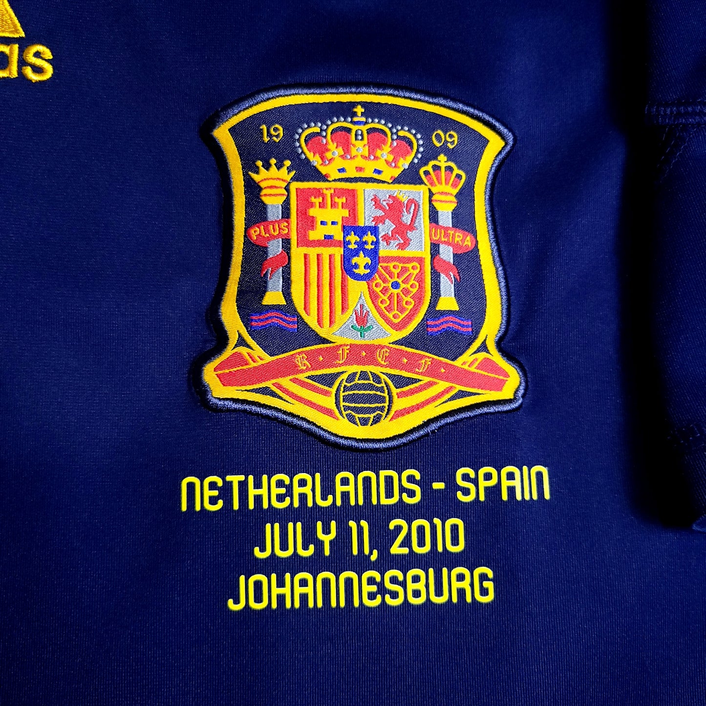 Iniesta Spain 2010 WORLD CUP Final Away Soccer Jersey M SKU# P47896